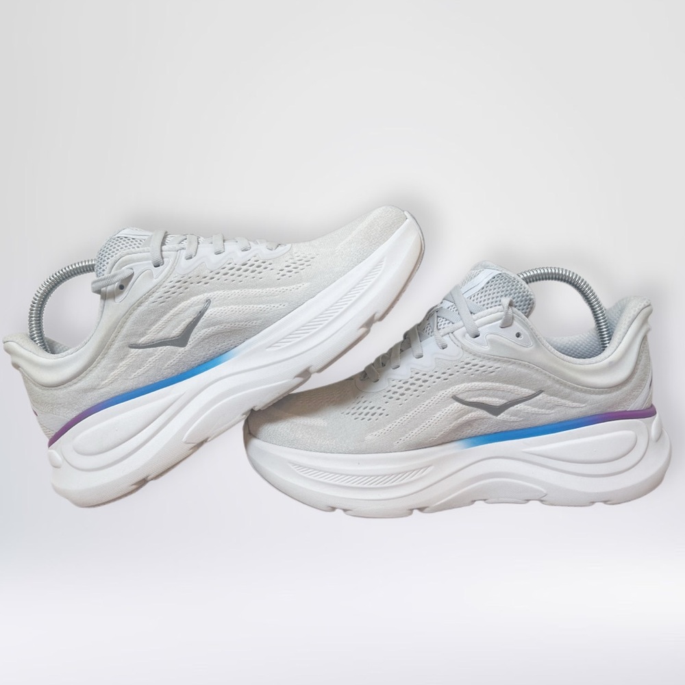 Hoka One HOKA Bondi 9 Cosmic Grey Women’s Size 8.5 D Wide - Picture 3 of 9